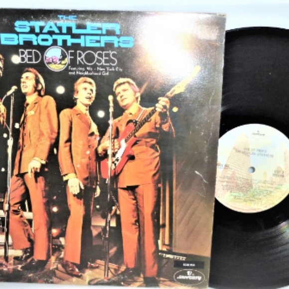 1973 Stratler Brothers BED of ROSES LP Record #6338-964 Mercury Records Country - Picture 1 of 12